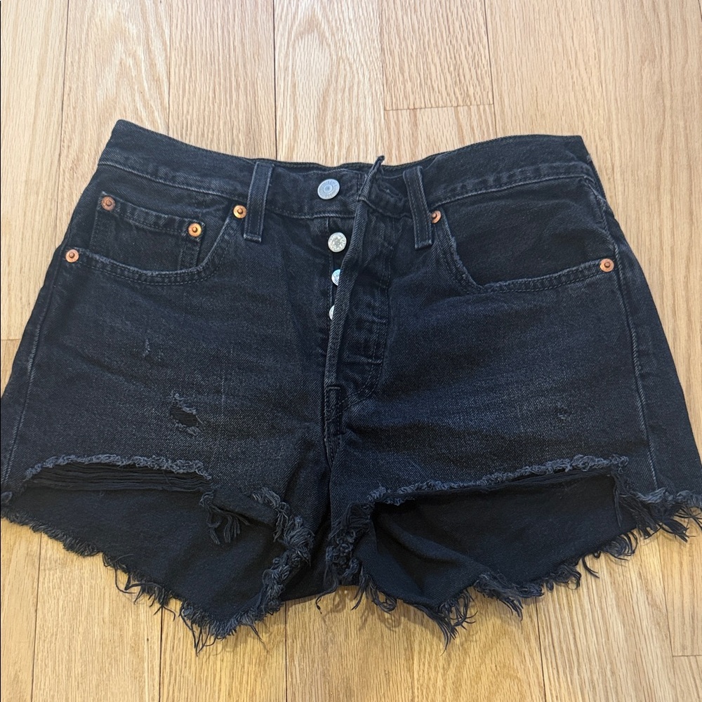 Levi’s Black Denim Women's Shorts